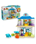 مجموعة لعب أول مرّة: زيارة الطبيب من LEGO® DUPLO® Town، لعبة بناء المهارات الحركية الدقيقة 10449 - 65 قطعة