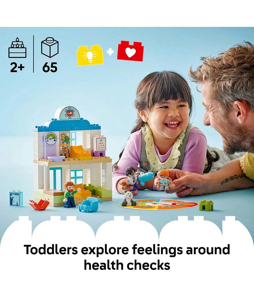 مجموعة لعب أول مرّة: زيارة الطبيب من LEGO® DUPLO® Town، لعبة بناء المهارات الحركية الدقيقة 10449 - 65 قطعة - الصورة 3