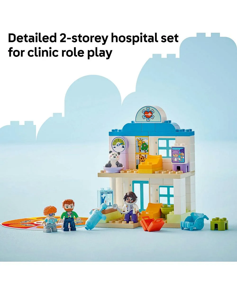 مجموعة لعب أول مرّة: زيارة الطبيب من LEGO® DUPLO® Town، لعبة بناء المهارات الحركية الدقيقة 10449 - 65 قطعة - الصورة 5