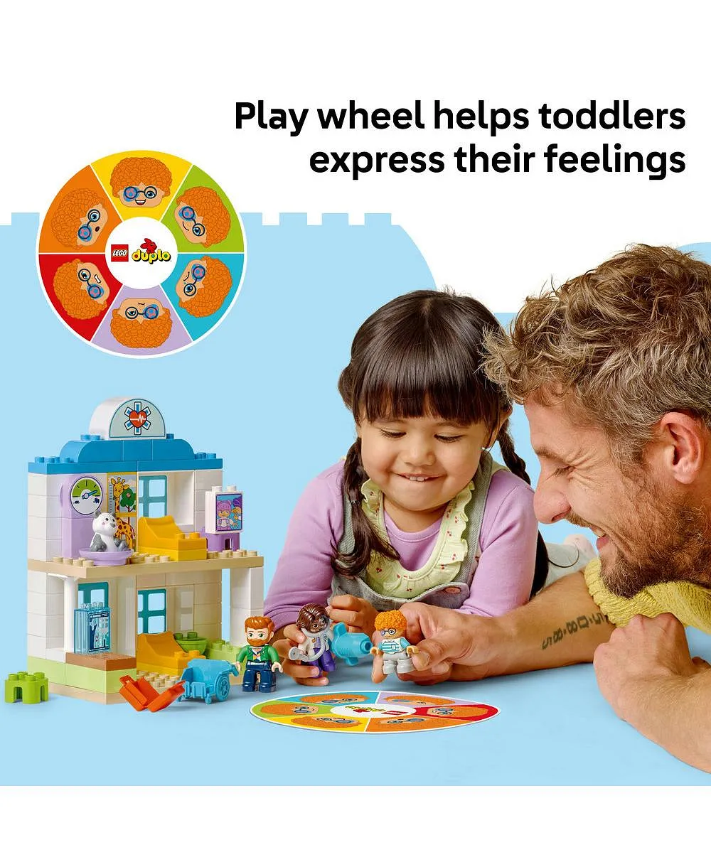 مجموعة لعب أول مرّة: زيارة الطبيب من LEGO® DUPLO® Town، لعبة بناء المهارات الحركية الدقيقة 10449 - 65 قطعة - الصورة 6