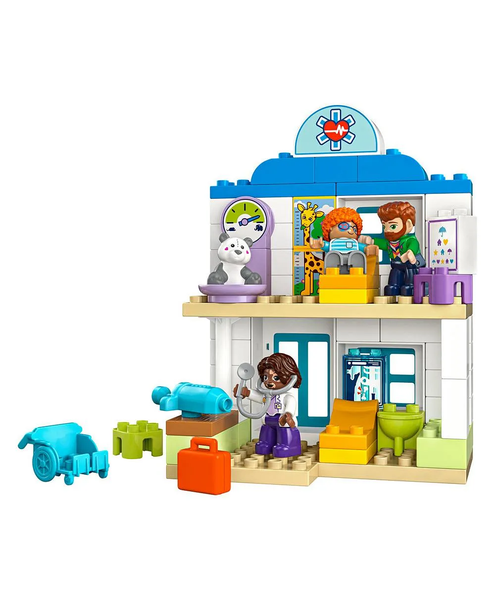 مجموعة لعب أول مرّة: زيارة الطبيب من LEGO® DUPLO® Town، لعبة بناء المهارات الحركية الدقيقة 10449 - 65 قطعة - الصورة 9