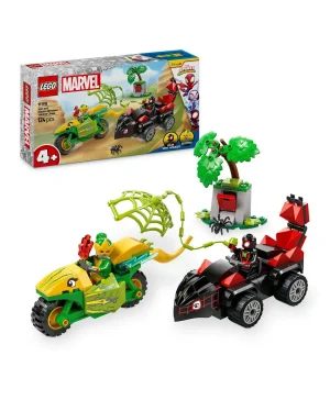 مجموعة بناء مطاردة مركبات سبين والديناصور إلكترو 11198 من سبايدي وأصدقاؤه المذهلون من LEGO® Marvel - 124 قطعة