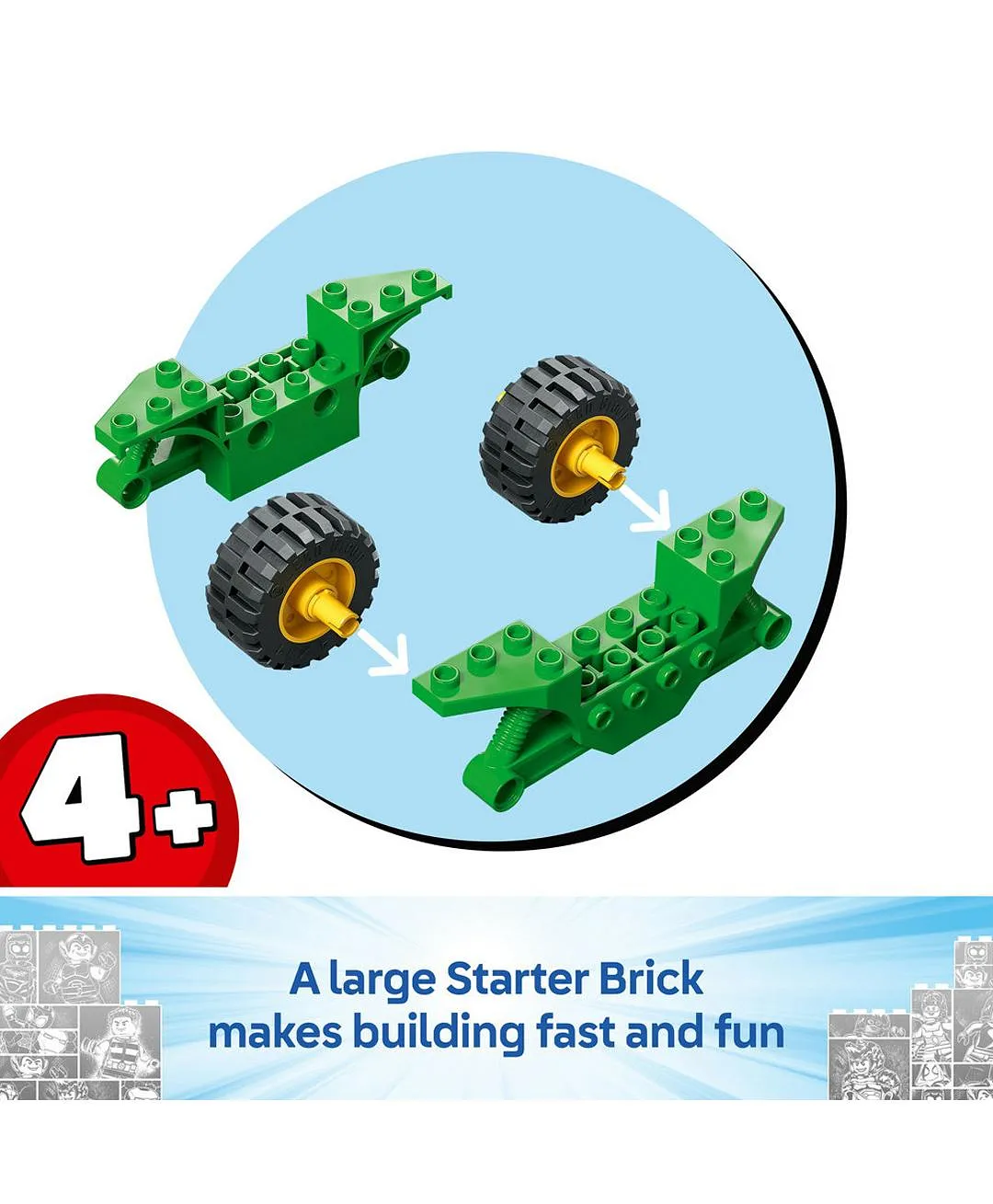 مجموعة بناء مطاردة مركبات سبين والديناصور إلكترو 11198 من سبايدي وأصدقاؤه المذهلون من LEGO® Marvel - 124 قطعة - الصورة 5