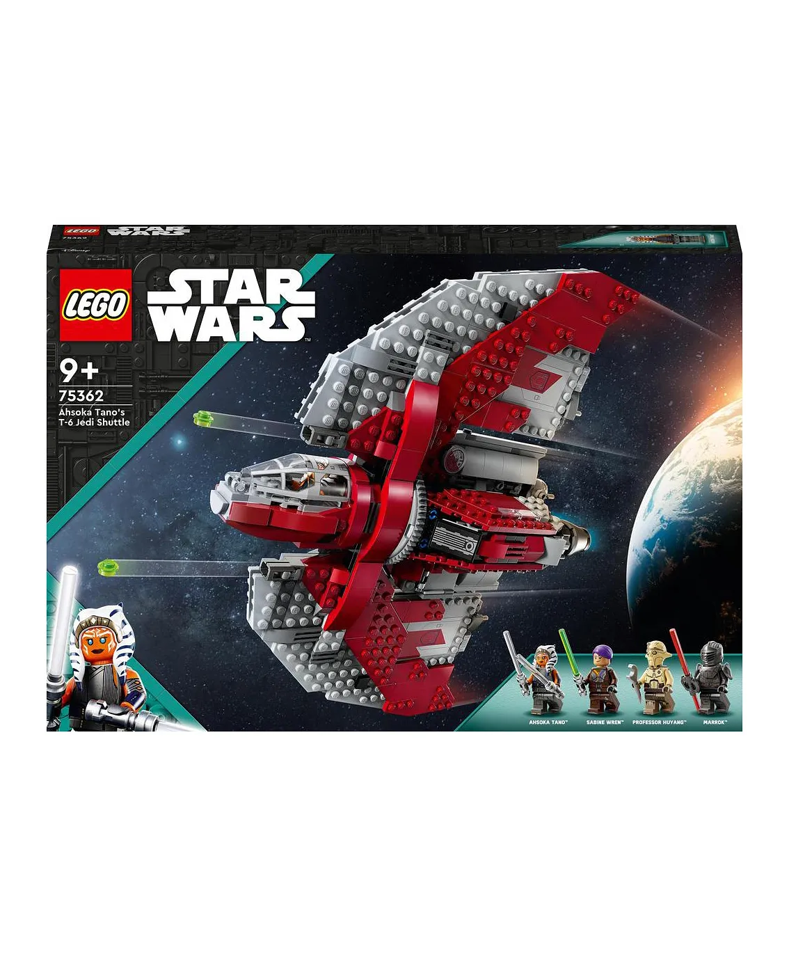 مجموعة لعبة بناء مكوك جيداي T-6 الخاص بأسوكا تانو 75362 من LEGO® Star Wars™ (601 قطعة) - الصورة 5