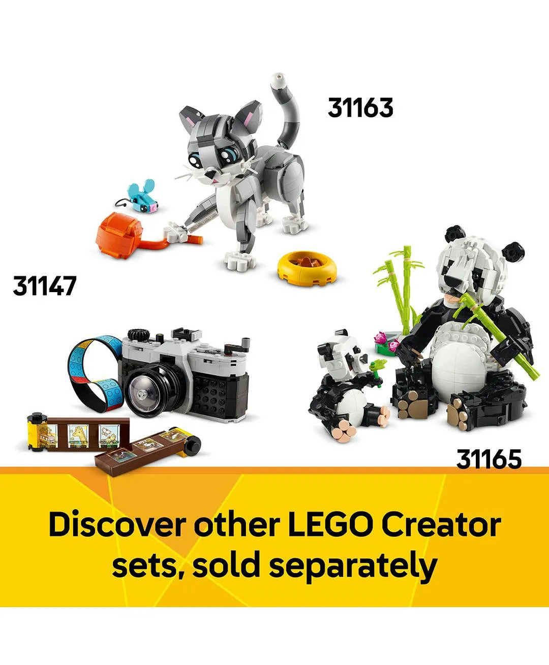 مجموعة لعب آلة كاتبة مع زهور من ليغو® كرييتور 3 في 1، تتحول إلى كيتار أو زهرية 31169 - 363 قطعة - الصورة 7