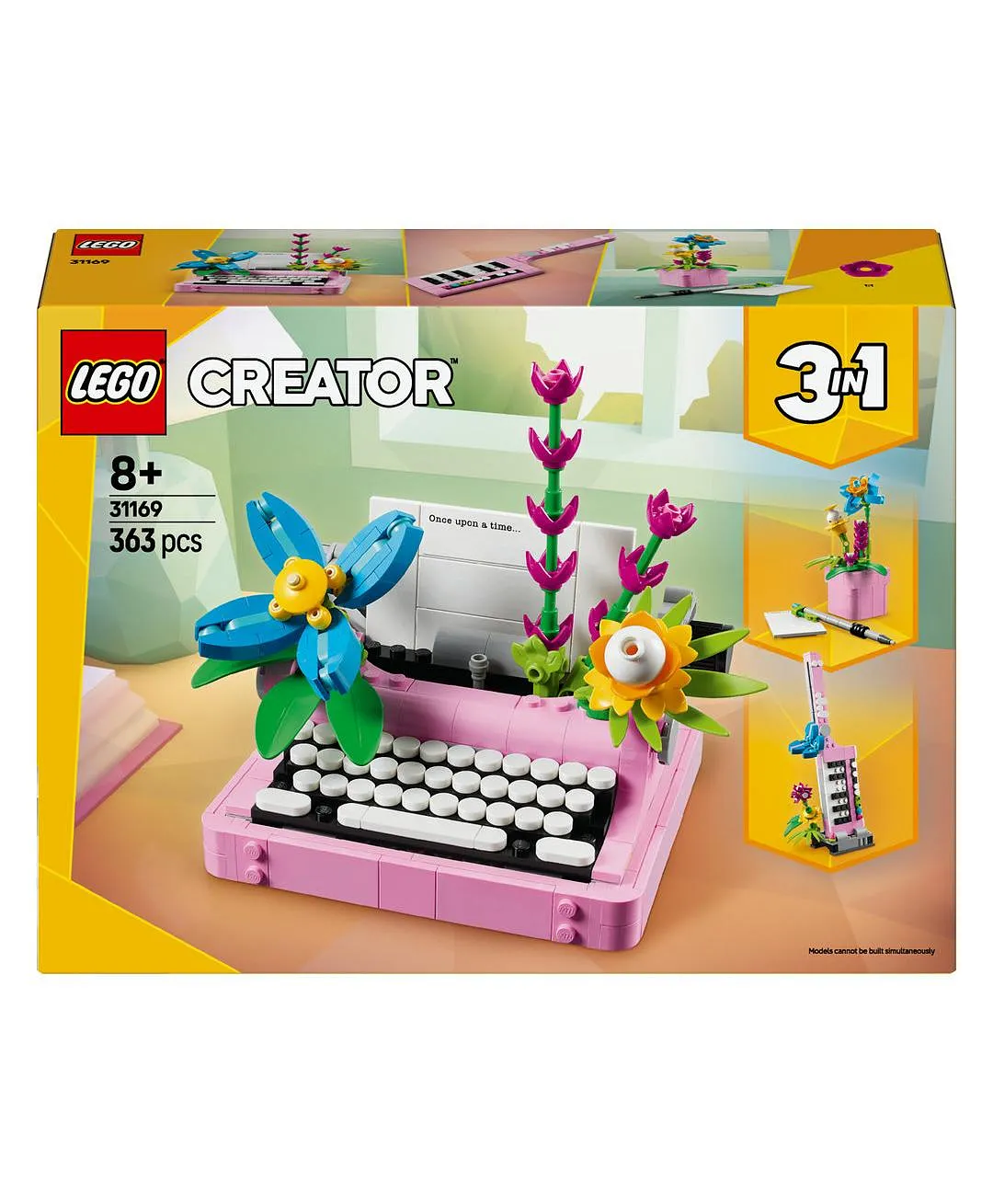 مجموعة لعب آلة كاتبة مع زهور من ليغو® كرييتور 3 في 1، تتحول إلى كيتار أو زهرية 31169 - 363 قطعة - الصورة 10