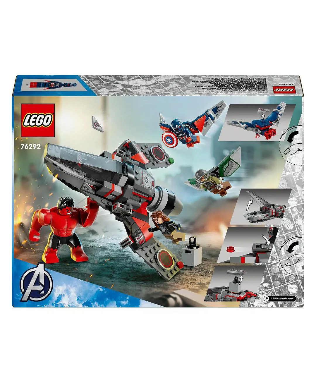 ليغو مجسم بناء معركة كابتن أمريكا وريد هالك 76292 - 223 قطعة - الصورة 10