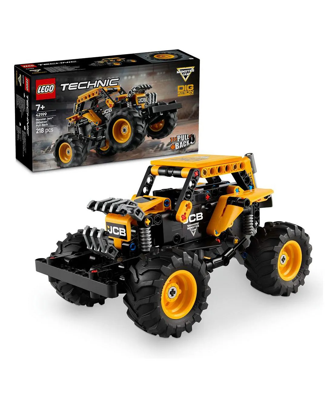مجموعة لعب الأطفال الشاحنة اللعبة Monster Jam™ DIGatron™ مع السحب للانطلاق من ليغو® Technic 42199 - 218 قطعة