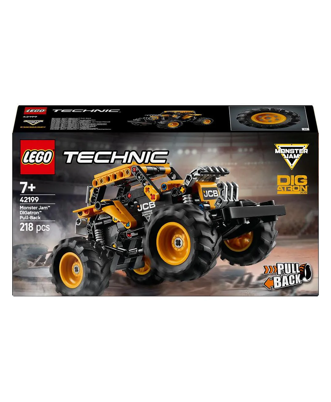 مجموعة لعب الأطفال الشاحنة اللعبة Monster Jam™ DIGatron™ مع السحب للانطلاق من ليغو® Technic 42199 - 218 قطعة - الصورة 11
