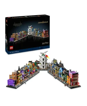 متاجر السحر في زقاق دياغون™ من ليغو® Harry Potter™‎، مجموعة ساحر للبالغين، نموذج عرض سحري 76444 - 2750 قطعة