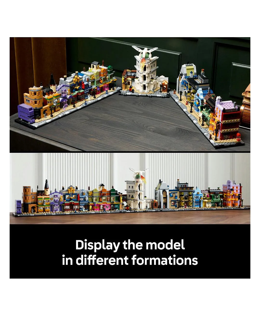 متاجر السحر في زقاق دياغون™ من ليغو® Harry Potter™، مجموعة ساحر للبالغين، نموذج عرض سحري 76444 - 2750 قطعة - الصورة 8