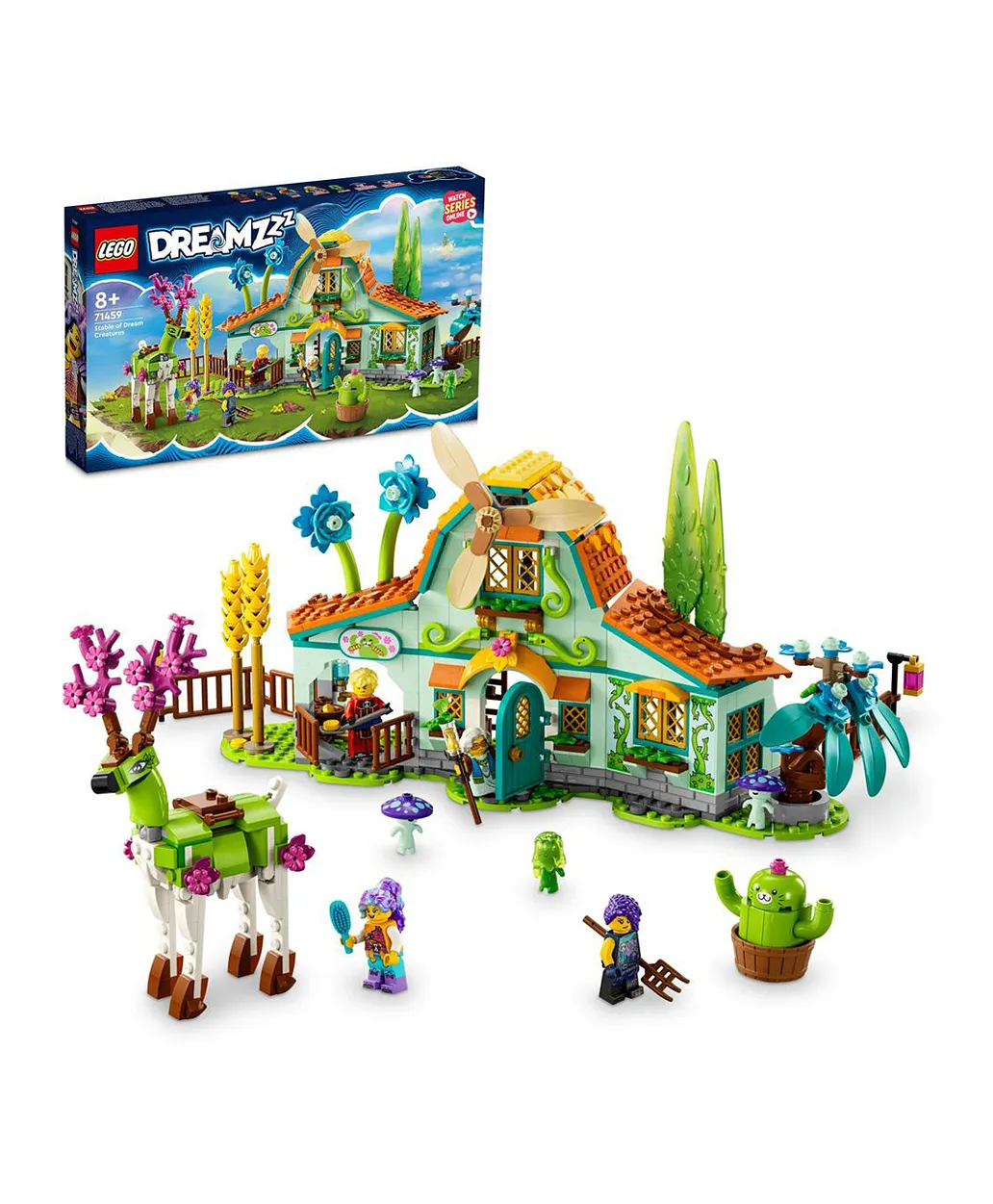 مجموعة لعبة بناء إسطبل كائنات الأحلام 71459 من LEGO® DREAMZzz™ (681 قطعة)