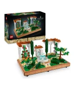 قطعة عرض حديقة النافورة من ليغو® أيكونز، مجموعة بناء ديكور منزلي ومكتبي للبالغين 10359 - 1302 قطعة