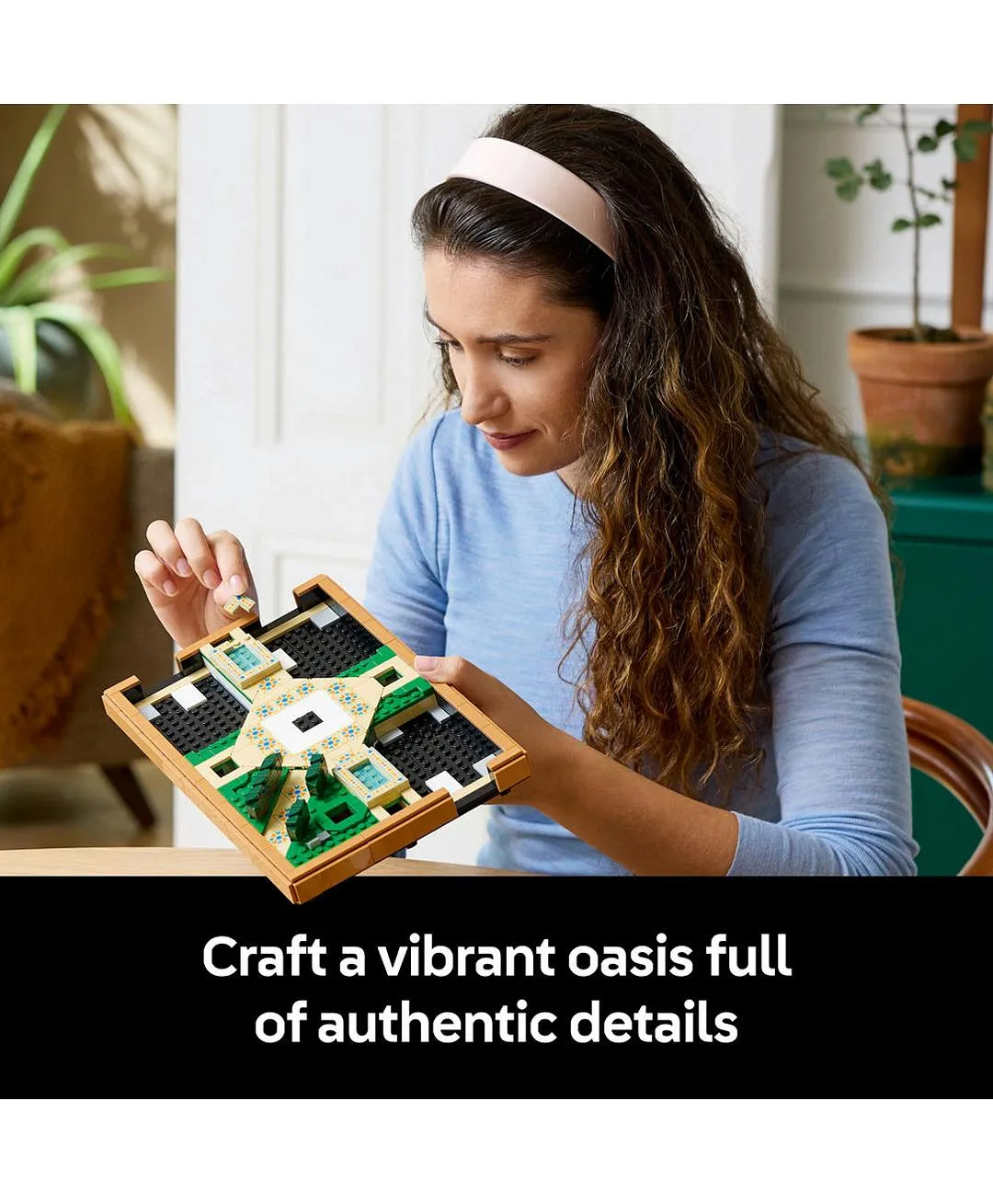 قطعة عرض حديقة النافورة من ليغو® أيكونز، مجموعة بناء ديكور منزلي ومكتبي للبالغين 10359 - 1302 قطعة - الصورة 4