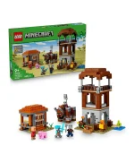 الموقع الأمامي للناهب والوحش القروي من ليغو® Minecraft®‎، لعبة بناء قرية وهدية لهواة الألعاب 21278 - 665 قطعة