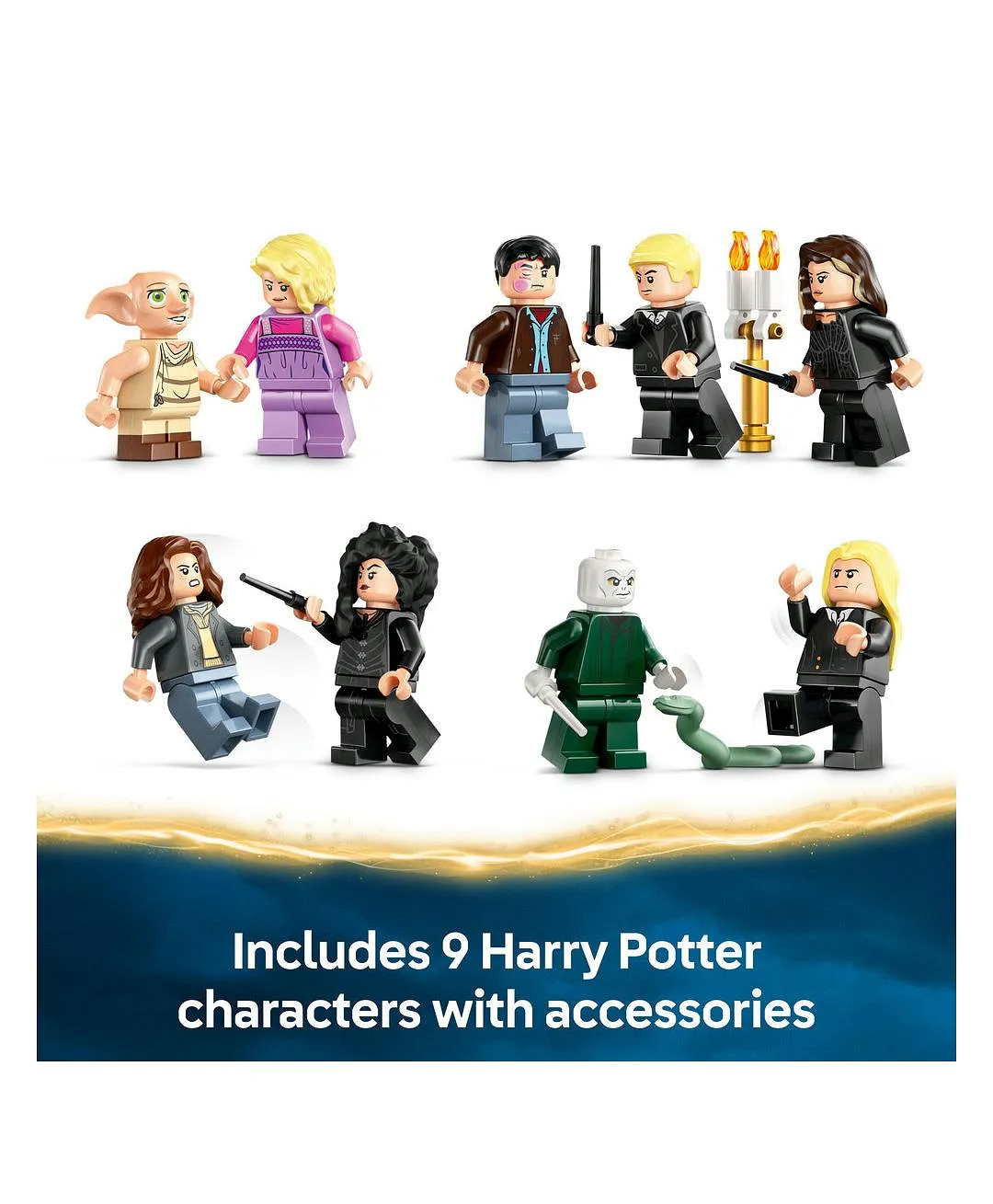 قصر مالفوي من ليغو® Harry Potter™، لعبة ساحر للأطفال، مجموعة اللعب والعرض القابلة للتجميع 76453 - 1601 قطعة - الصورة 6