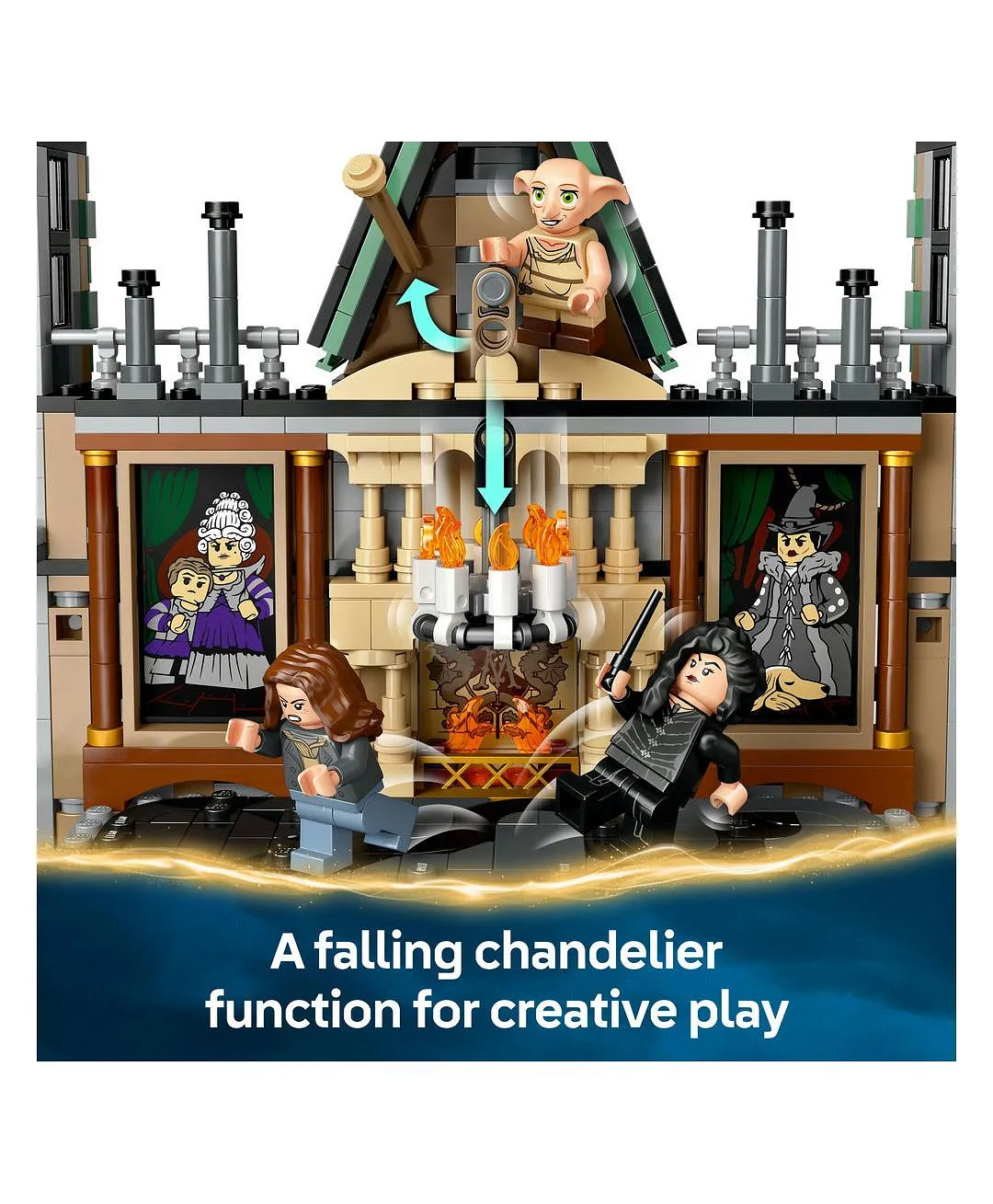 قصر مالفوي من ليغو® Harry Potter™، لعبة ساحر للأطفال، مجموعة اللعب والعرض القابلة للتجميع 76453 - 1601 قطعة - الصورة 7