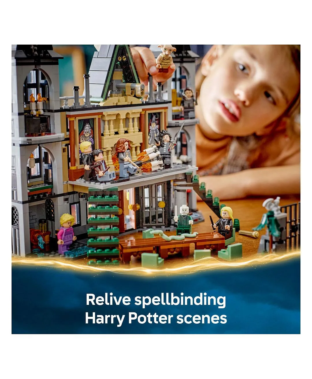 قصر مالفوي من ليغو® Harry Potter™، لعبة ساحر للأطفال، مجموعة اللعب والعرض القابلة للتجميع 76453 - 1601 قطعة - الصورة 8