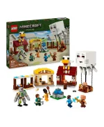 هجوم القرية ببالونات الحيوانات البرّية الصغيرة من ليغو® Minecraft®‎‍‌، لعبة مع شخصية غوليم، هدية للأطفال هواة الألعاب الإلكترونية 21273 - 555 قطعة