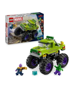 لعبة بناء مركبة البطل الخارق والشخصيات الصغيرة شاحنة هالك ضد ثانوس 76312 من ليغو® مارفل - 229 قطعة