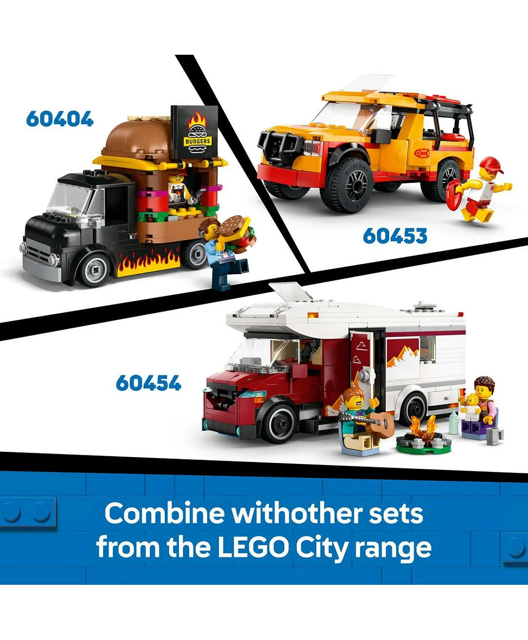 مجموعة لعب الأطفال شاحنة الدونتس من ليغو® سيتي، لعبة مركبة بيع للصبيان والبنات بعمر 5 سنوات أو أكثر 60452 - 196 قطعة - الصورة 7