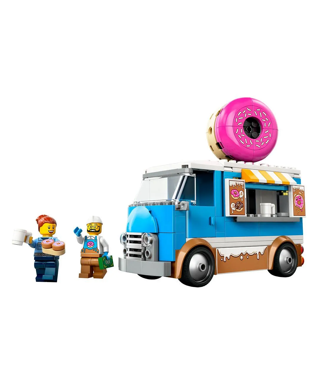 مجموعة لعب الأطفال شاحنة الدونتس من ليغو® سيتي، لعبة مركبة بيع للصبيان والبنات بعمر 5 سنوات أو أكثر 60452 - 196 قطعة - الصورة 9
