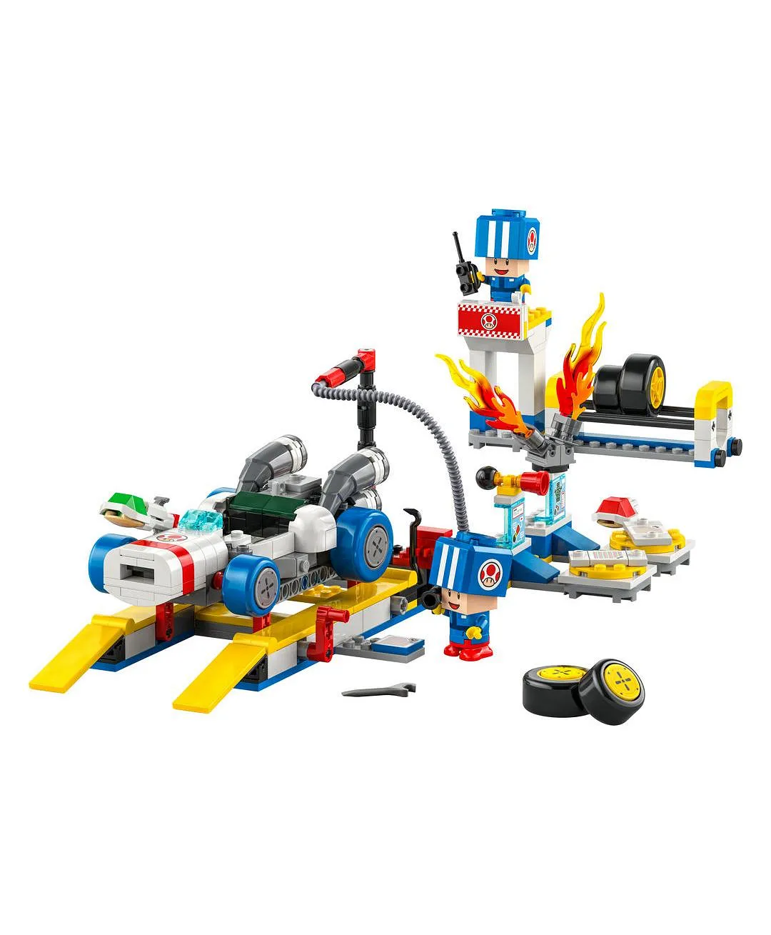 Mario Kart™ – مرآب Toad من LEGO® Super Mario™، هدية شخصية Nintendo®، لعبة قابلة للتخصيص 72035 - 390 قطعة - الصورة 9