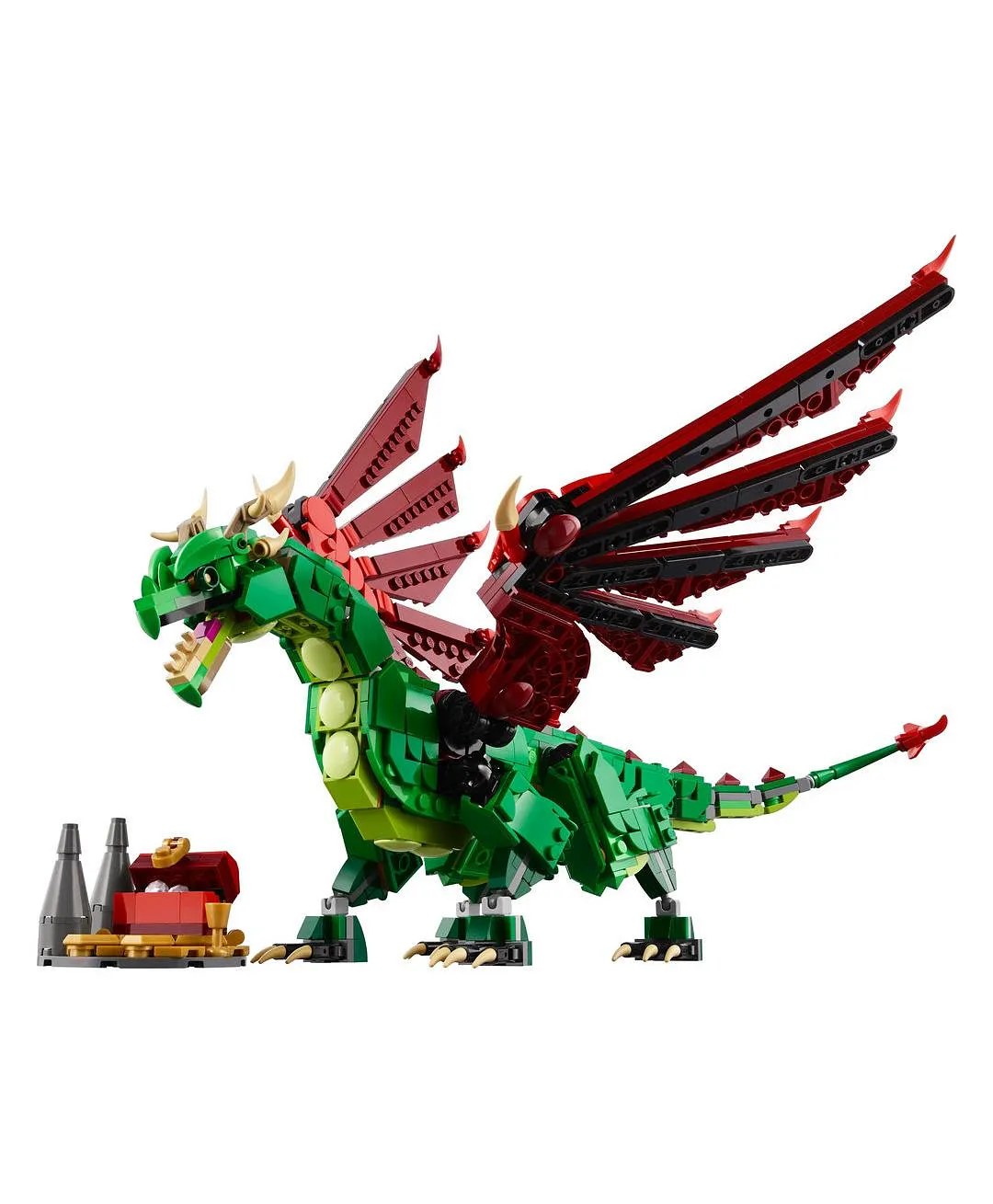 لعبة مخلوق تنّين العصور الوسطى من ليغو® كرييتور، يتحول إلى ثعبان بحر أو عنقاء 31161 - 715 قطعة - الصورة 9