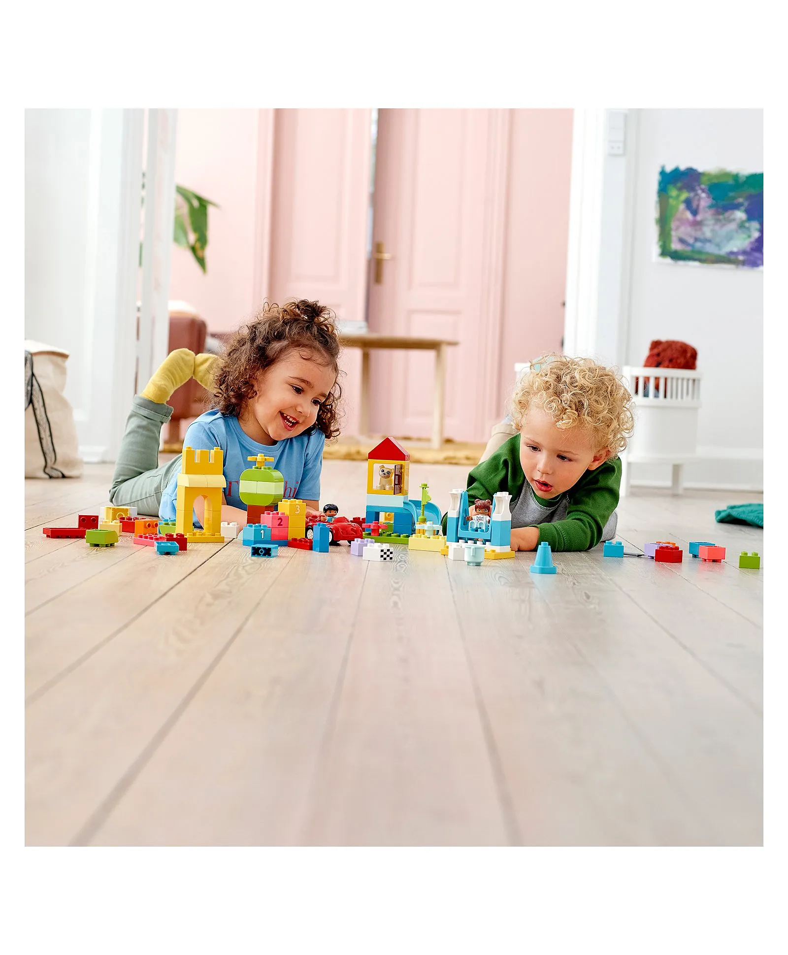 ليغو - مجموعة مكعبات بناء كلاسيكية فاخرة دوبلو مكونة من 85 قطعة - الصورة 9