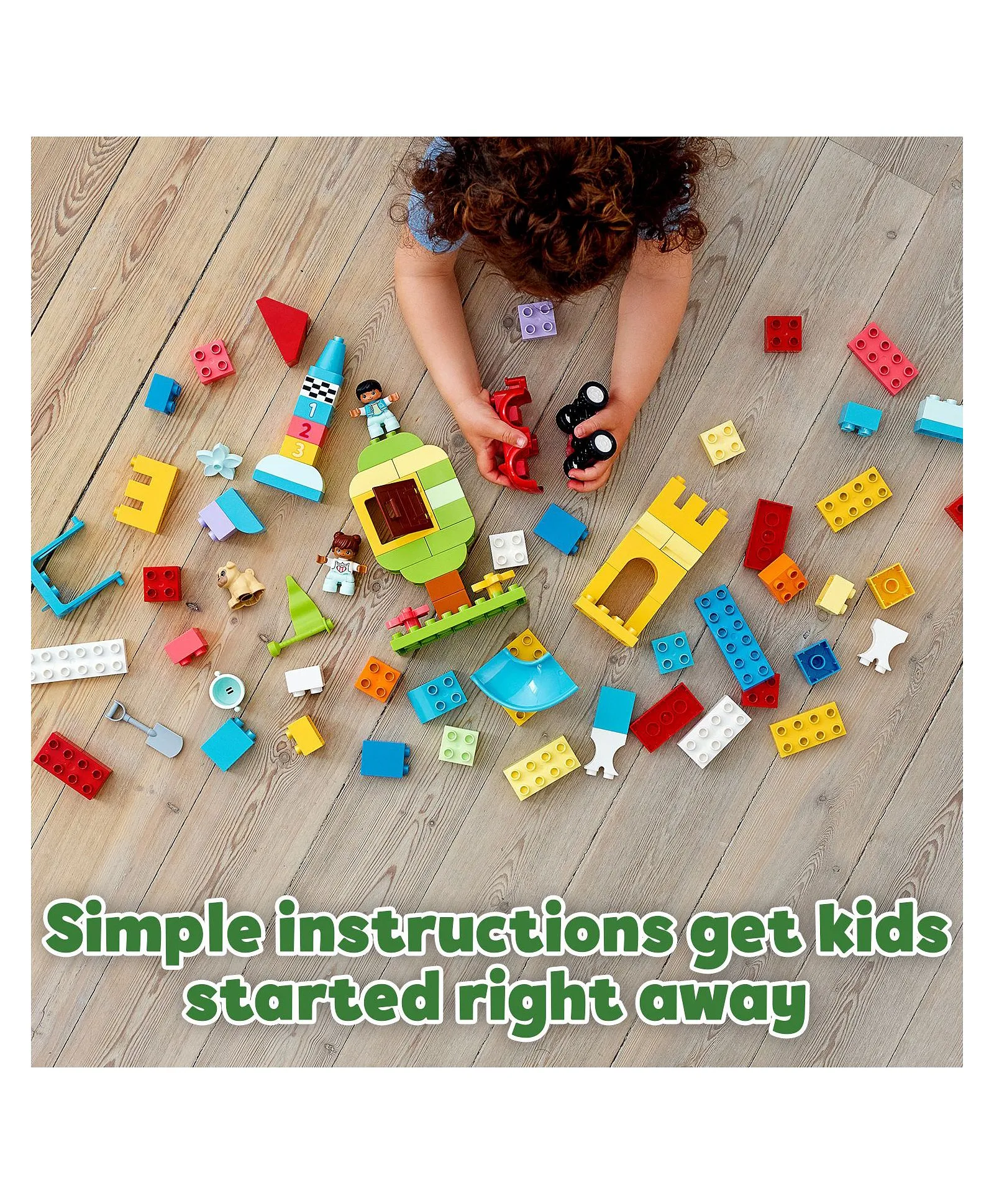 ليغو - مجموعة مكعبات بناء كلاسيكية فاخرة دوبلو مكونة من 85 قطعة - الصورة 14