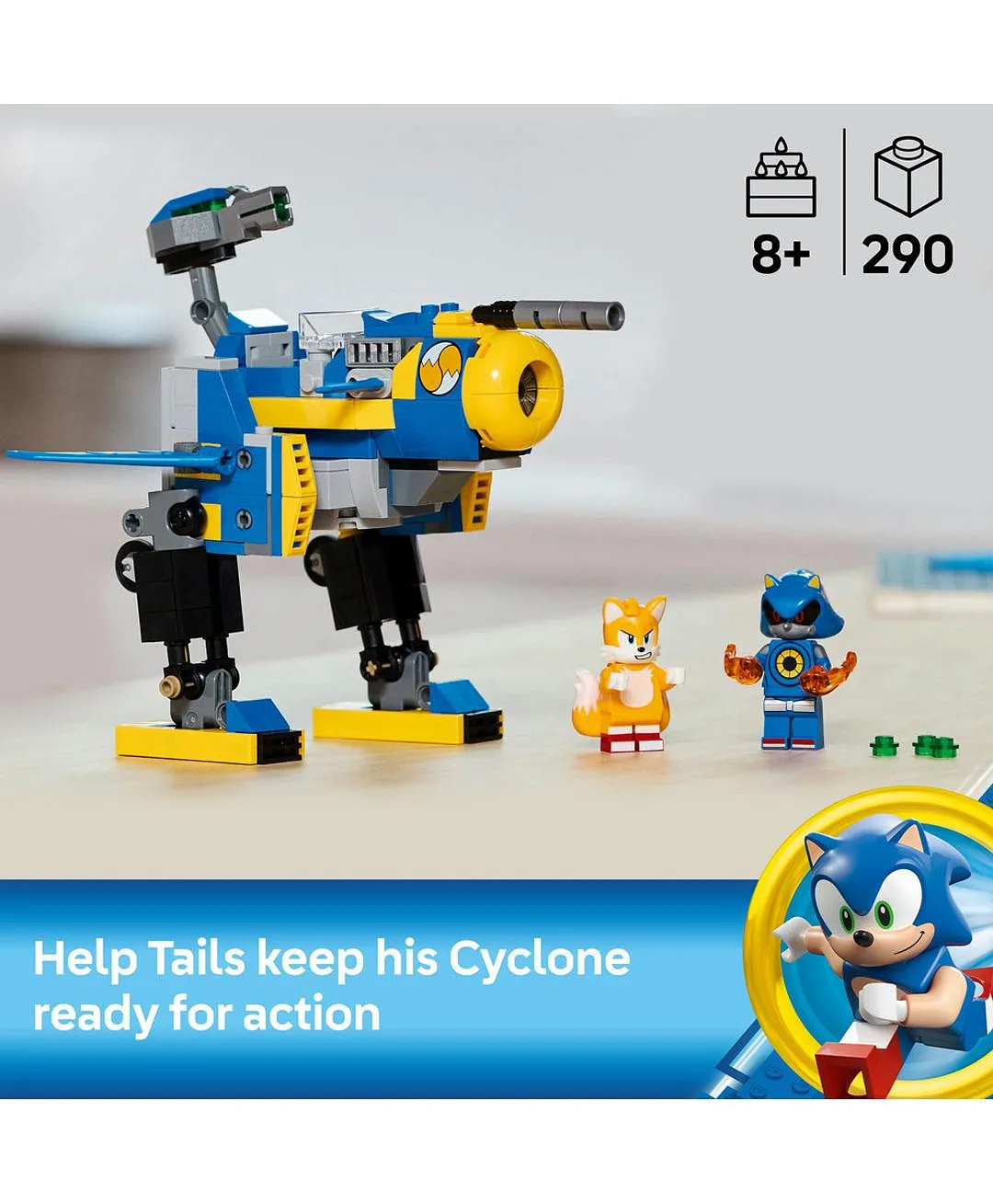 ألعاب آلي مجموعة لعب Cyclone القابلة للتجميع بمواجهة Metal Sonic 77002 من ™ليغو® Sonic the Hedgehog - 290 قطعة - الصورة 3