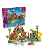 مجموعة بناء لعبة منتجع الشاطئ للإجازة العائلية من ليغو® فريندز، مجموعة لعب السفر مع حيوانات بحرية 42673 - 1140 قطعة