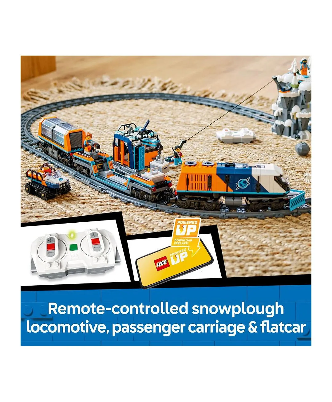 مجموعة قطار القطب السريع للمستكشفين من ليغو® سيتي لهواة ألعاب العلوم والتكنولوجيا والهندسة والرياضيات واللعب التظاهري 60470 - 1517 قطعة - الصورة 4