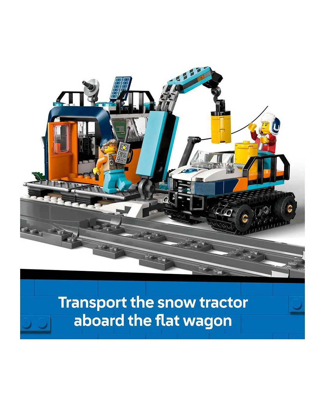 مجموعة قطار القطب السريع للمستكشفين من ليغو® سيتي لهواة ألعاب العلوم والتكنولوجيا والهندسة والرياضيات واللعب التظاهري 60470 - 1517 قطعة - الصورة 5