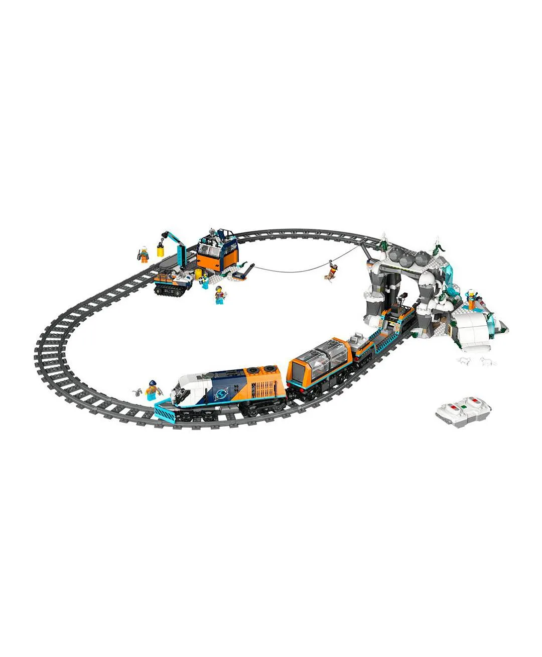 مجموعة قطار القطب السريع للمستكشفين من ليغو® سيتي لهواة ألعاب العلوم والتكنولوجيا والهندسة والرياضيات واللعب التظاهري 60470 - 1517 قطعة - الصورة 9