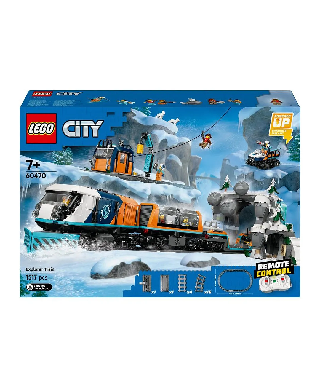 مجموعة قطار القطب السريع للمستكشفين من ليغو® سيتي لهواة ألعاب العلوم والتكنولوجيا والهندسة والرياضيات واللعب التظاهري 60470 - 1517 قطعة - الصورة 10