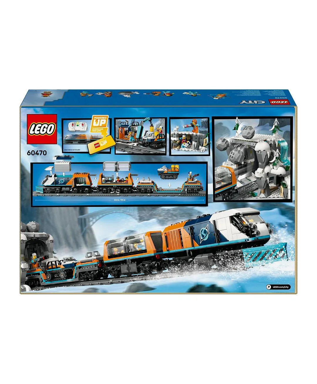 مجموعة قطار القطب السريع للمستكشفين من ليغو® سيتي لهواة ألعاب العلوم والتكنولوجيا والهندسة والرياضيات واللعب التظاهري 60470 - 1517 قطعة - الصورة 11