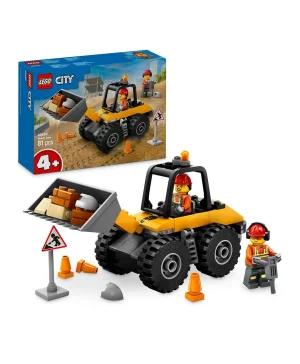 مجموعة مركبة جرافة البناء الصفراء بعجلات القابلة للبناء من ليغو® سيتي للأطفال بعمر 4 سنوات أو أكثر 60450 - 81 قطعة