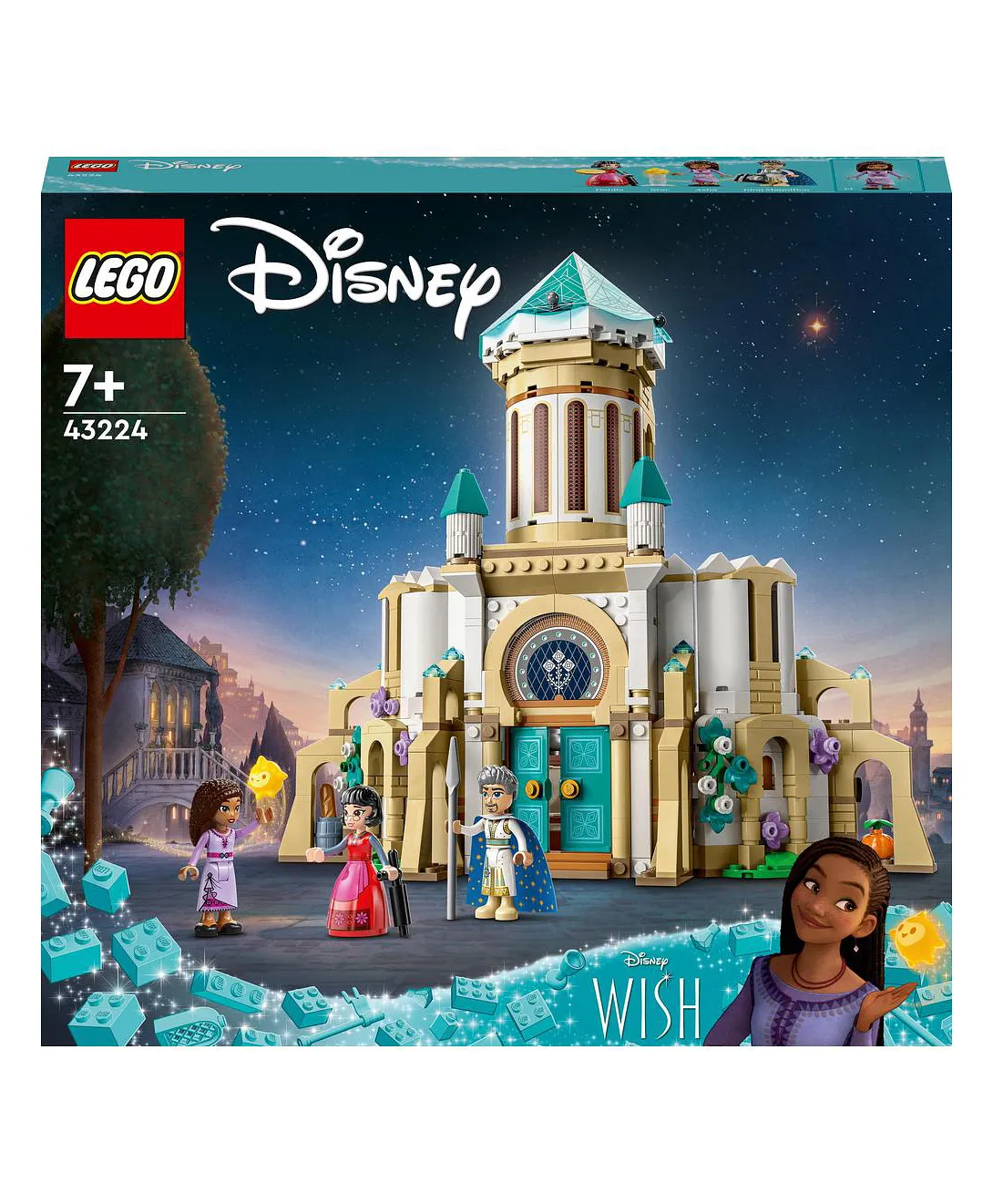 مجموعة لعبة بناء قلعة الملك ماغنيفيكو 43224 من LEGO® | Disney (613 قطعة) - الصورة 4