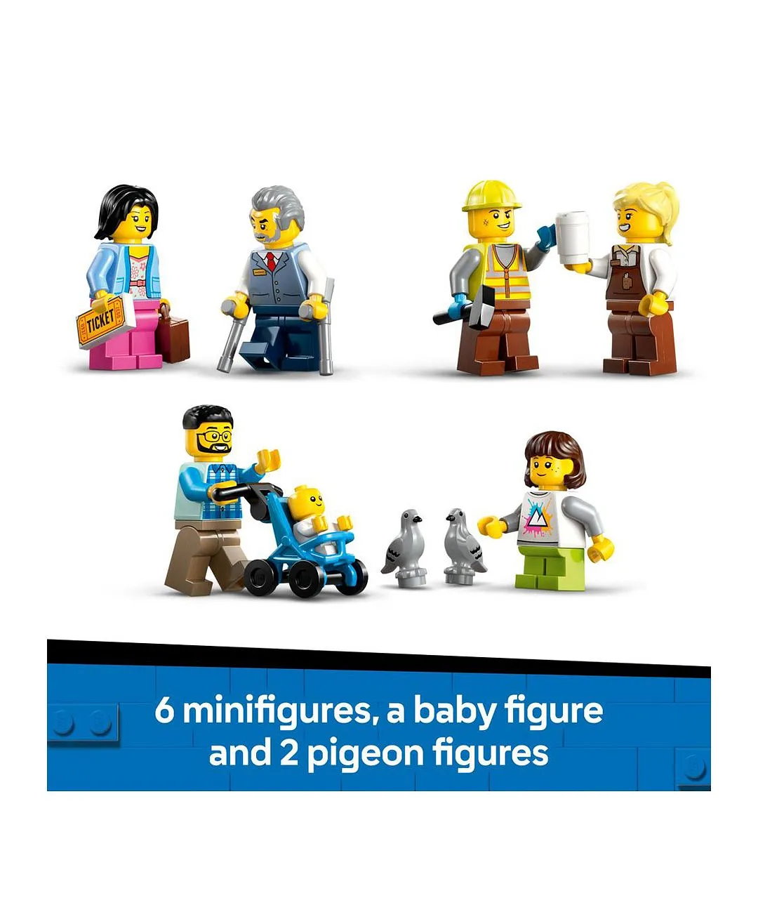 مجموعة محطة القطار المركزية من ليغو® سيتي لهواة ألعاب التشييد ومصغرات مركبات السكك الحديدية 60469 - 752 قطعة - الصورة 7