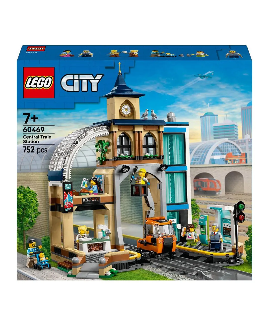 مجموعة محطة القطار المركزية من ليغو® سيتي لهواة ألعاب التشييد ومصغرات مركبات السكك الحديدية 60469 - 752 قطعة - الصورة 10