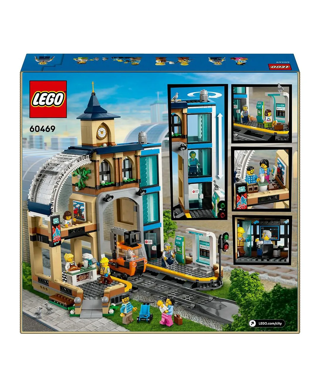مجموعة محطة القطار المركزية من ليغو® سيتي لهواة ألعاب التشييد ومصغرات مركبات السكك الحديدية 60469 - 752 قطعة - الصورة 11