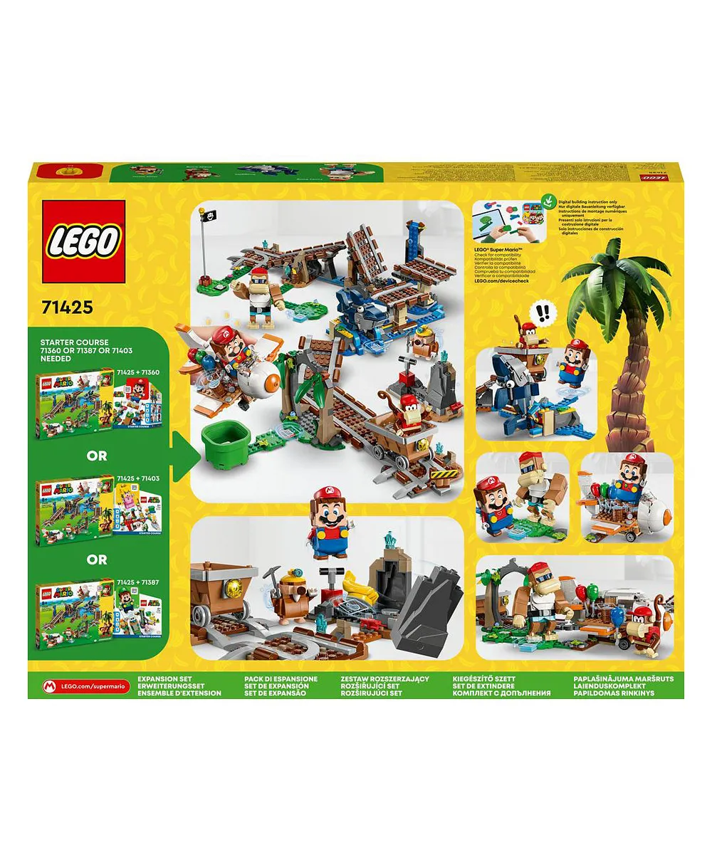 مجموعة التوسيع جولة عربة منجم ديدي كونغ 71425 من LEGO® Super Mario™ (1157 قطعة) - الصورة 3