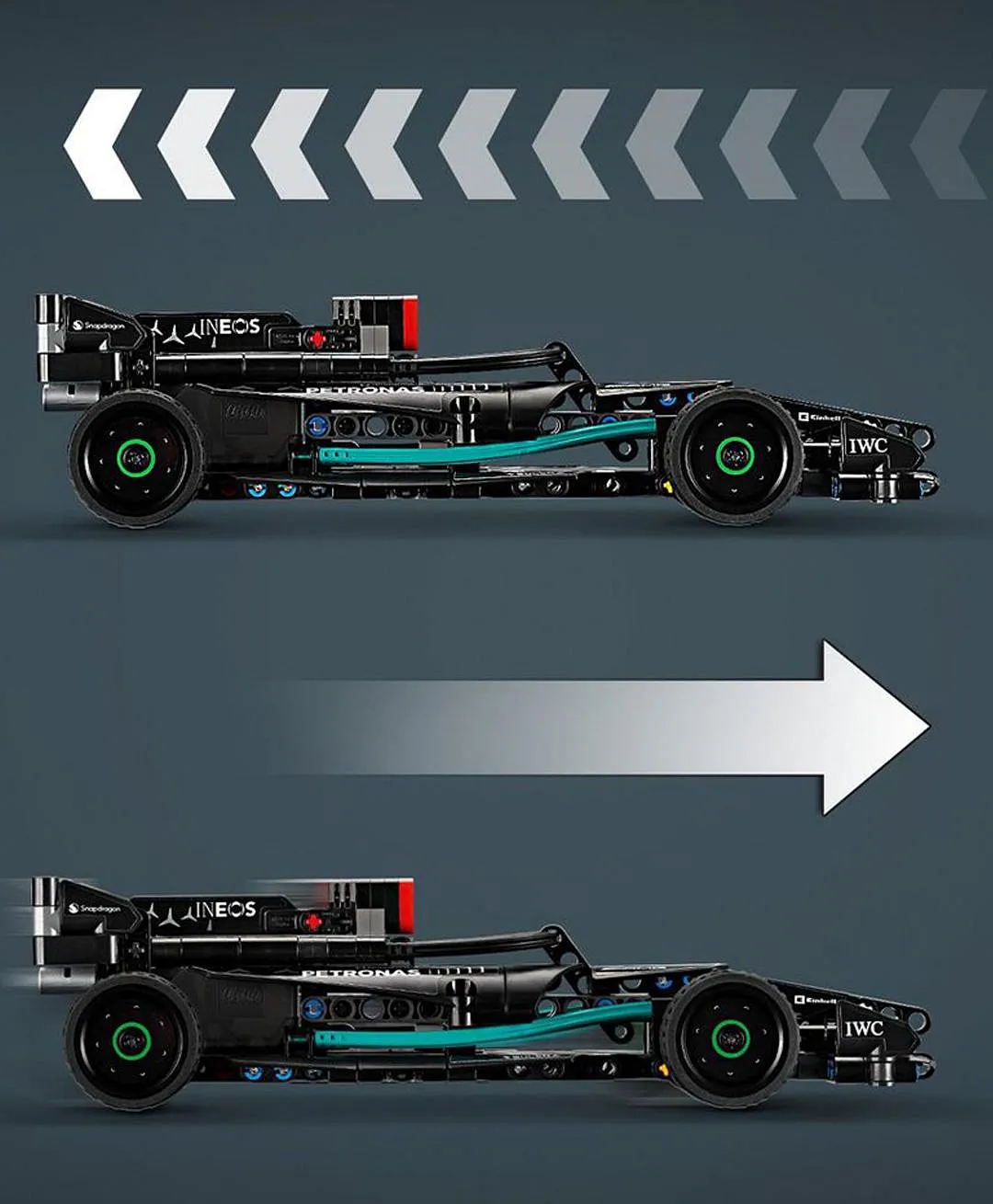 Mercedes-AMG F1 W14 E Performance Pull-Back 42165 من LEGO® Technic - الصورة 8