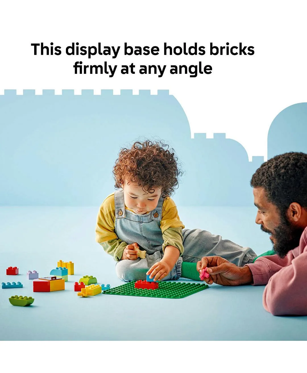 لعبة تشييد لوح البناء الأخضر 10460 من LEGO® DUPLO®، قاعدة عرض للأطفال تشجّع على اللعب الإبداعي - 1 قطعة - الصورة 7