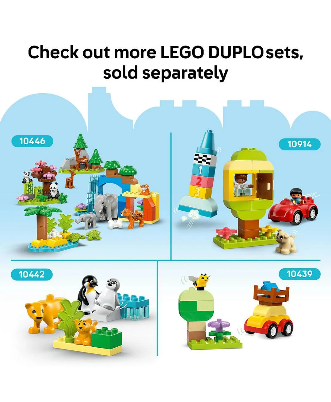 لعبة تشييد لوح البناء الأخضر 10460 من LEGO® DUPLO®، قاعدة عرض للأطفال تشجّع على اللعب الإبداعي - 1 قطعة - الصورة 8