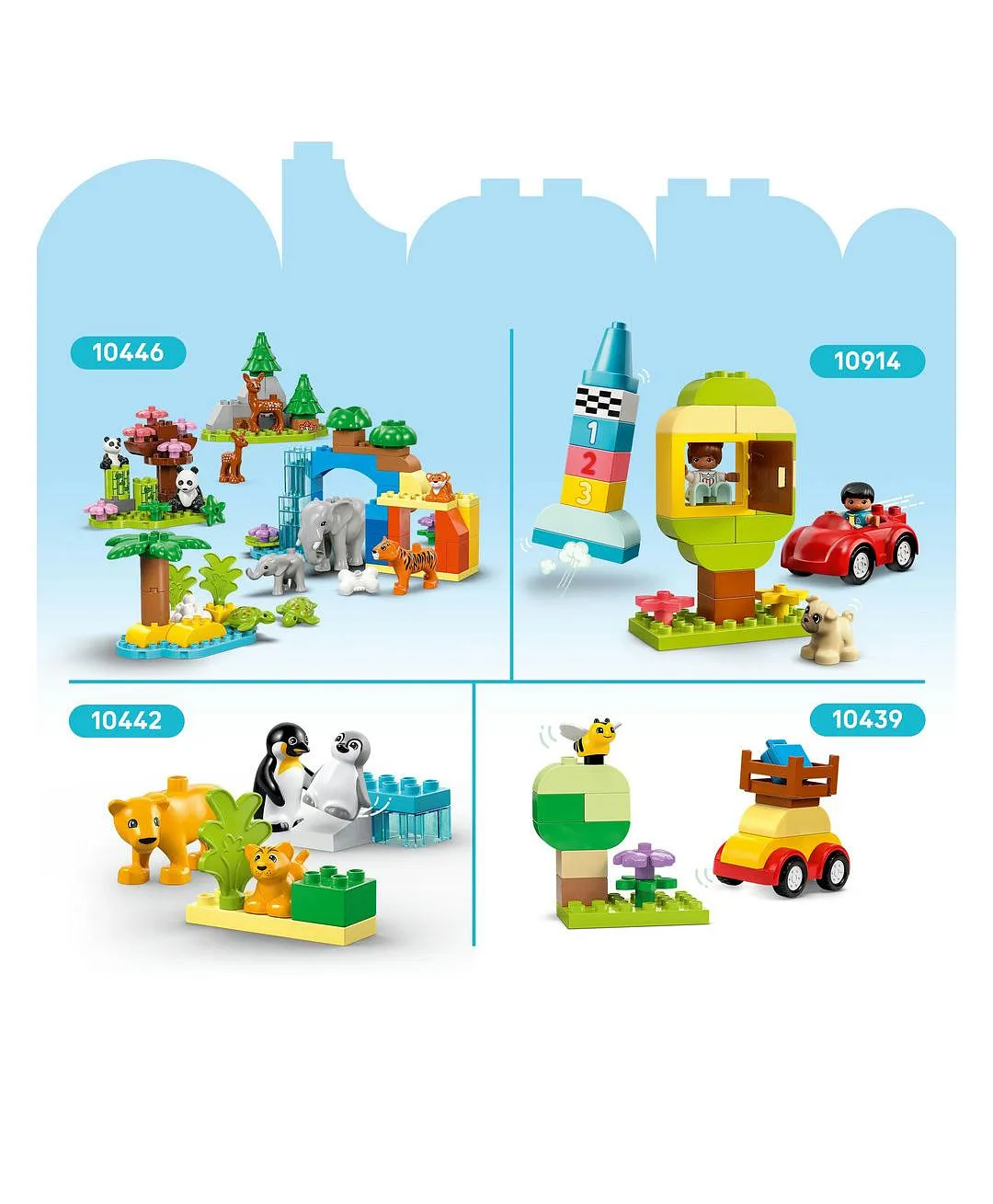 لعبة تشييد لوح البناء الأخضر 10460 من LEGO® DUPLO®، قاعدة عرض للأطفال تشجّع على اللعب الإبداعي - 1 قطعة - الصورة 9