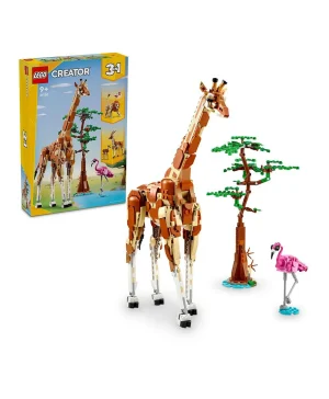 مجموعة حيوانات السفاري البرّية 3 في 1 رقم 31150 من LEGO® Creator
