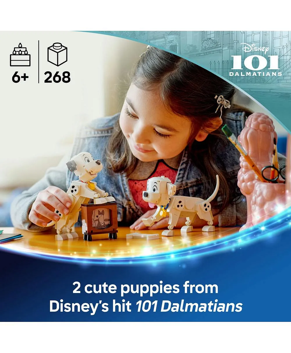 جراء فيلم مئة مرقش ومرقش لاكي وبيني من ليغو® Disney، فكرة هدية، لعبة بناء للأطفال 43271 - 268 قطعة - الصورة 3