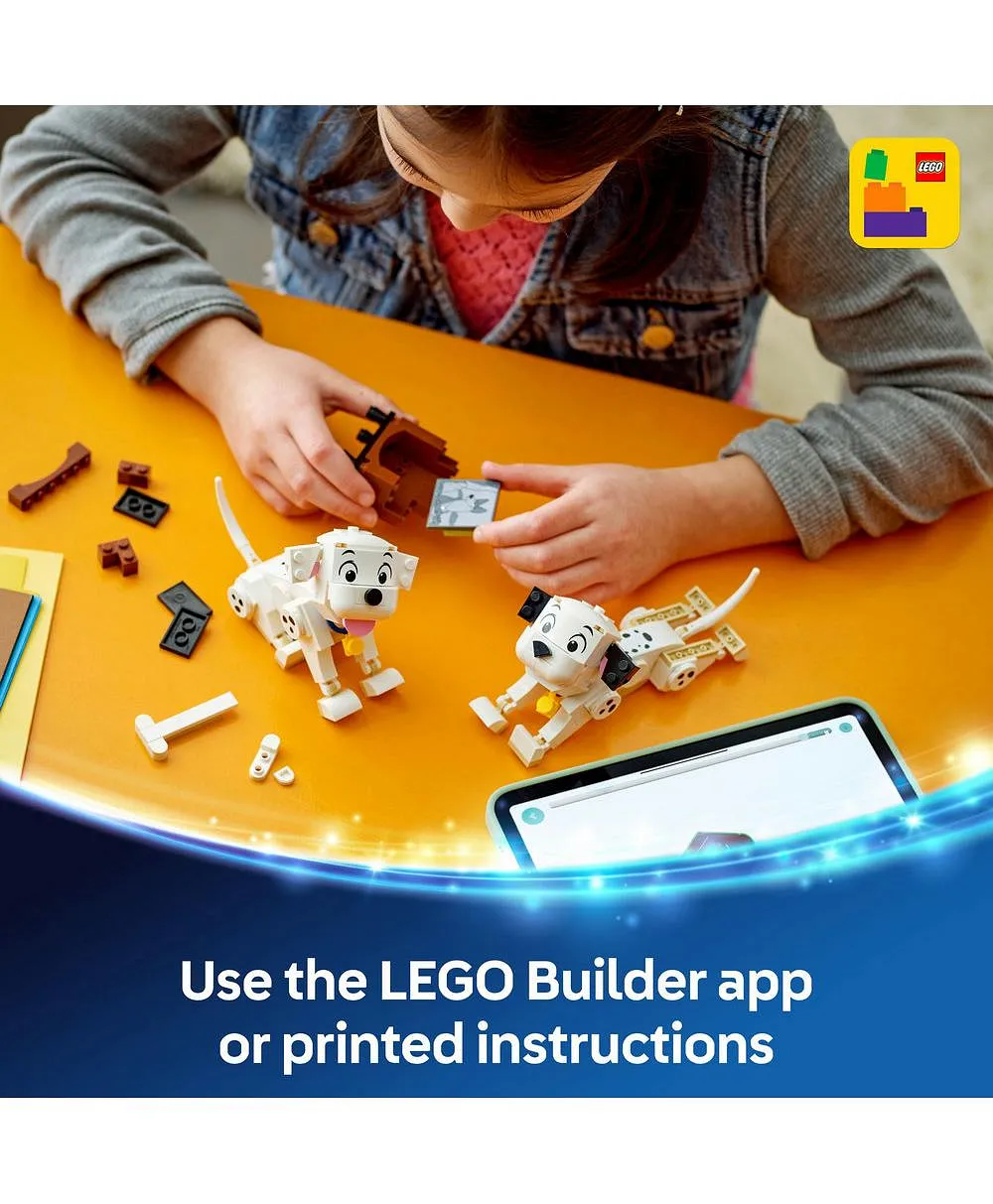 جراء فيلم مئة مرقش ومرقش لاكي وبيني من ليغو® Disney، فكرة هدية، لعبة بناء للأطفال 43271 - 268 قطعة - الصورة 7